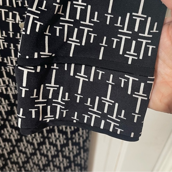 Tory Burch 100% Silk Geometric Shift Dress Small Professional Office Career Work - Picture 5 of 11